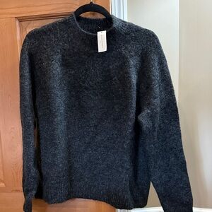Banana Republic Charcoal Alpaca blend Crewneck Sweater